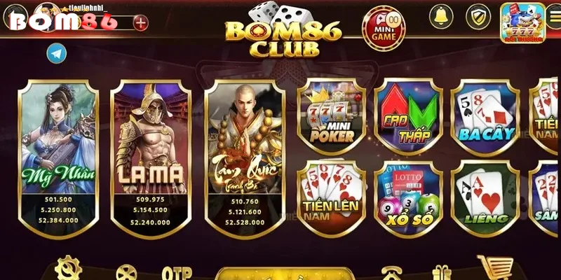 Kho game bài mới nhất BOM86 hấp dẫn đông người chơi Kho game bài mới nhất BOM86 hấp dẫn đông người chơi